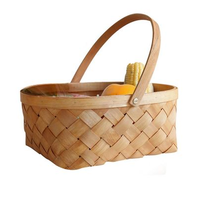 Woven Basket Storage Basket Portable Handmade Rattan Storage Basket Storage Container Bathroom Hampers Houseware Storage Basket (Large)