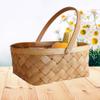 Woven Basket Storage Basket Portable Handmade Rattan Storage Basket Storage Container Bathroom Hampers Houseware Storage Basket (Large) view 4