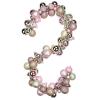 6 FEET Christmas Ball Garland Ornaments Shatterproof Xmas Hanging Balls Decorations for Home Indoor Outdoor Mantel Holiday Party Wedding Tree - Gold & Pink view 1