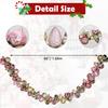 6 FEET Christmas Ball Garland Ornaments Shatterproof Xmas Hanging Balls Decorations for Home Indoor Outdoor Mantel Holiday Party Wedding Tree - Gold & Pink view 2