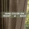 Fcosie Extra Long 132 Inches Linen Curtains for High Ceiling Living Room Bedroom, 11 FT Nickel Grommets Custom Made Drapes, Cocoa Creme Privacy Drapery for Loft Sliding Door, 1 Panel, 50" Wx132 L view 4