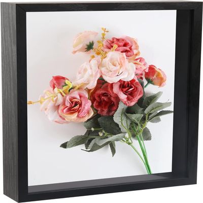 11x14 Shadow Box Frame,Large Memory Display Case Box, 8x8 Shadow Box Picture Frame 3D, Black,1 Pack