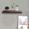Tiiyee Floating Shelves, Brown Creative Living Room One Word Partition Simple Bedroom Wall Hanging Farmhouse Decorative Shelf TV Background Wall Bookshelf Living Room Photo Frames Display(30*14*2cm) view 2