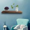 Tiiyee Floating Shelves, Brown Creative Living Room One Word Partition Simple Bedroom Wall Hanging Farmhouse Decorative Shelf TV Background Wall Bookshelf Living Room Photo Frames Display(30*14*2cm) view 3