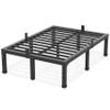 Yitong Angel 14 Inch Full Size Bed Frame, Heavy Duty Support 3500 lbs Metal Platform, No Box Spring Needed/Noise Free/Non-Slip/Steel Slat Support/Easy Assembly view 1