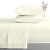 100% Egyptian Cotton, 6 - Piece Sheet Set, Pure Sateen Weave & 400 Thread Count Hotel-Collection Bedding Sheets with Fitted Sheet 17-18 Inches Deep Pocket-Ivory Solid,Full-XXL Size. view 3
