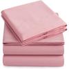 100% Egyptian Cotton, 6 - Piece Sheet Set, Pure Sateen Weave & 400 Thread Count Hotel-Collection Bedding Sheets with Fitted Sheet 15-16 Inches Deep Pocket-Pink Solid,Queen Size. view 1