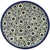 Polmedia Polish Pottery Dessert Plate - Blooming Night Pattern Handmade in Boleslawiec Poland + Certificate of Authenticity view 1