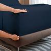 100% Egyptian Cotton, 6 - Piece Sheet Set, Pure Sateen Weave & 400 Thread Count Hotel-Collection Bedding Sheets with Fitted Sheet 15-16 Inches Deep Pocket-Navy Blue Stripe,Twin Size. view 4