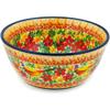 Polmedia Polish Pottery Bowl 6-inch UNIKAT - Magnificent Pheasant Pattern Handmade in Boleslawiec Poland + Certificate of Authenticity view 1
