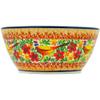 Polmedia Polish Pottery Bowl 6-inch UNIKAT - Magnificent Pheasant Pattern Handmade in Boleslawiec Poland + Certificate of Authenticity view 3
