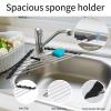 Ahyuan Roll up Dish Drying Rack Over The Sink Kitchen Roll up Sink Drying Rack Portable Dish Drainer Foldable Dish Drying Rack (Black, Triangle 16.3''X9.4'') view 4