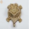 Exotic India 5" Small Brass Diya On Tortoise - Brass view 1