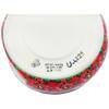 Polmedia Polish Pottery Heater UNIKAT - Sweet Red Petals Pattern Handmade in Boleslawiec Poland by Ceramika Artystyczna + Certificate of Authenticity view 4