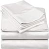 100% Egyptian Cotton, 6 - Piece Sheet Set, Pure Sateen Weave & 400 Thread Count Hotel-Collection Bedding Sheets with Fitted Sheet 15-16 Inches Deep Pocket-White Solid,King Size. view 1