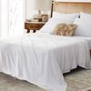 100% Egyptian Cotton, 6 - Piece Sheet Set, Pure Sateen Weave & 400 Thread Count Hotel-Collection Bedding Sheets with Fitted Sheet 15-16 Inches Deep Pocket-White Solid,King Size. view 2
