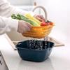 6Pcs Kitchen Multi-Layer Fruits Vegetable Washing Basket Kits/Kitchen Sink Colander Set/for Soaking and Washing Placing Fruit/Vegetables L-2Pcs view 3