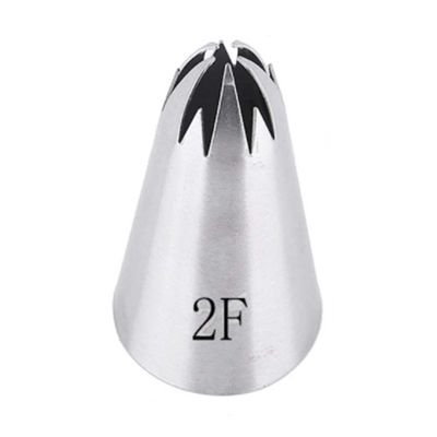 Reland Sun 1pc 304 Stainless Steel Piping Tip Cake Piping Rose Snow Top Cream Cake Topping Cookie Baking Tool (2F)