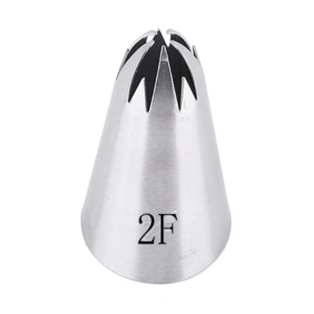 Reland Sun 1pc 304 Stainless Steel Piping Tip Cake Piping Rose Snow Top Cream Cake Topping Cookie Baking Tool (2F)