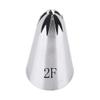 Reland Sun 1pc 304 Stainless Steel Piping Tip Cake Piping Rose Snow Top Cream Cake Topping Cookie Baking Tool (2F) view 1