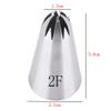 Reland Sun 1pc 304 Stainless Steel Piping Tip Cake Piping Rose Snow Top Cream Cake Topping Cookie Baking Tool (2F) view 2
