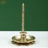 Exotic India 8" Brass Parrot Oil Diya - Brass view 3