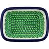 Polmedia Polish Pottery Rectangular Baker UNIKAT - Cobblestone Path Pattern Handmade in Boleslawiec Poland by Ceramika Artystyczna + Certificate of Authenticity view 2