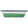 Polmedia Polish Pottery Rectangular Baker UNIKAT - Cobblestone Path Pattern Handmade in Boleslawiec Poland by Ceramika Artystyczna + Certificate of Authenticity view 3