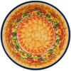 Polmedia Polish Pottery Bowl 5-inch UNIKAT - Magnificent Pheasant Pattern Handmade in Boleslawiec Poland + Certificate of Authenticity view 2