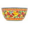 Polmedia Polish Pottery Bowl 5-inch UNIKAT - Magnificent Pheasant Pattern Handmade in Boleslawiec Poland + Certificate of Authenticity view 3