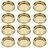 12pcs Mason Jar Lids, Stainless Steel 86mm Canning Lids with Rings Mason Jar Lids Split Type Wide Mouth Canning Lids and Rings Leakproof Sealing Covers(Gold) view 1