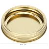 12pcs Mason Jar Lids, Stainless Steel 86mm Canning Lids with Rings Mason Jar Lids Split Type Wide Mouth Canning Lids and Rings Leakproof Sealing Covers(Gold) view 3
