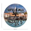 LetusZhogo Who Cares I'm Retired Clock,Montenegro Budva Sea Clock,Retired Clock,Retirement Gift,Funny Gift for Retirement,Funny Retired Gift,Funny,Funny Clock view 2