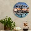LetusZhogo Who Cares I'm Retired Clock,Montenegro Budva Sea Clock,Retired Clock,Retirement Gift,Funny Gift for Retirement,Funny Retired Gift,Funny,Funny Clock view 3