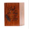 Merit wooden craft Wooden Cremation Urn for Human Ashes, Adult Rosewood Urn for Ashes, Humming Funeral Cremation Urn Hand-Crafted - Burial Urn Box (Rosewood, Large - 11.25Hx6.25W (250 Cu/in) view 1