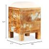 CHARMMA Storage Bench Solid Reclaimed Wood 15.7"x15.7"x17.7" view 2