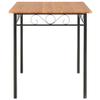 CHARMMA 7 Piece Dining Set MDF and Steel Brown view 4