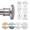 BRIOFOX Industrial Shower Curtain Rod - 2-in-1 Design Tension Curtain Rod - Never Rust Non-Slip 43 to 72 Inch 304 Stainless Steel, Brushed Nickel Window Curtain Rod view 4