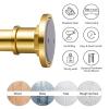 BRIOFOX Industrial Shower Curtain Rod - 2-in-1 Design Tension Curtain Rod - Never Rust Non-Slip 43 to 72 Inch Metal Steel, Gold Window Curtain Rod view 4