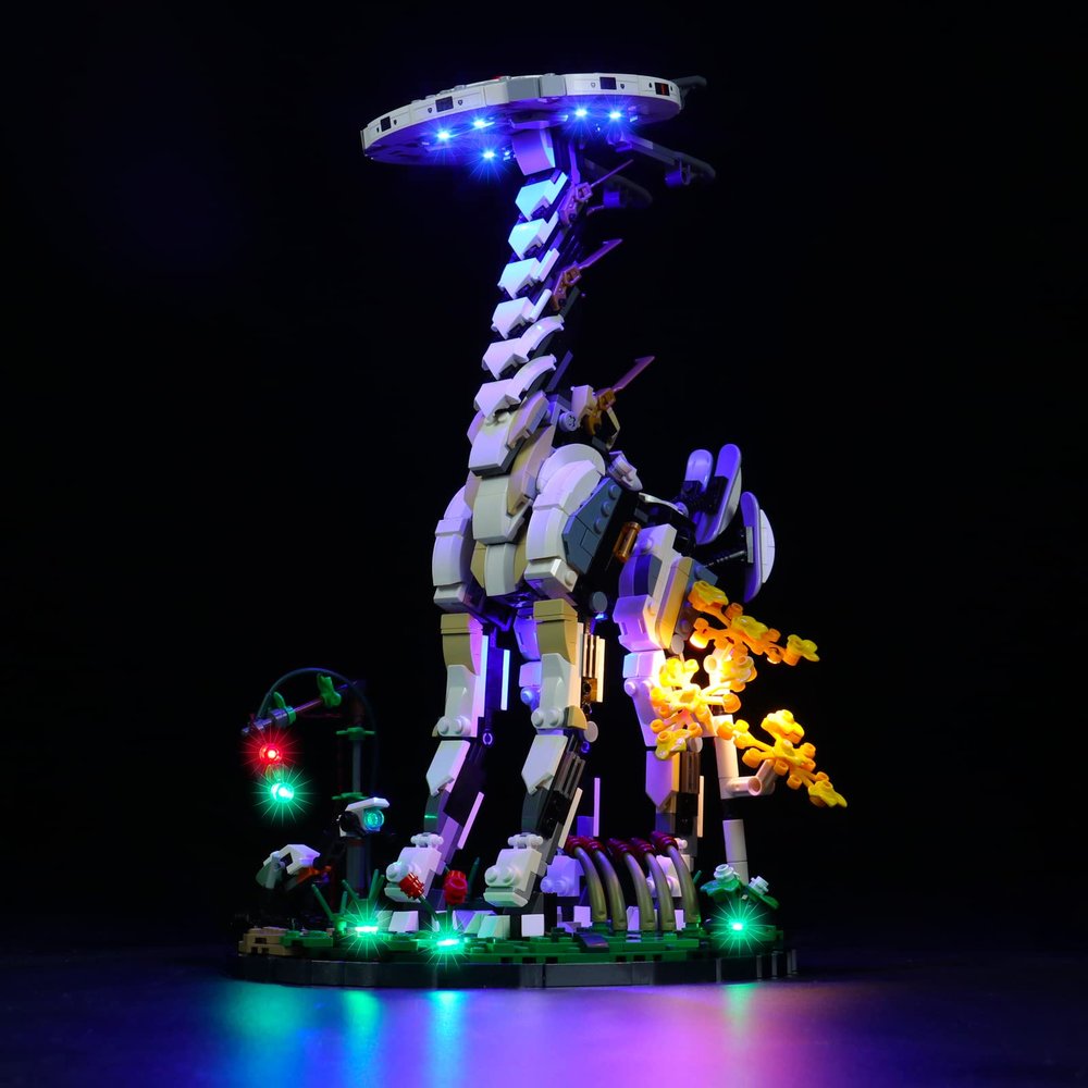 BrickBling LED Lighting Compatible with Lego 76989 Horizon Forbidden West: Tallneck Building Set, Creative Lights Compatible with Lego Horizon Forbidden West-Upgraded Version (Only Lights, No Model)