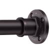 BRIOFOX Industrial Shower Curtain Rod - 2-in-1 Design Tension Curtain Rod - Never Rust Non-Slip 43 to 72 Inch Stainless Steel, Bronze Window Curtain Rod view 1