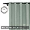 Fcosie Extra Long Curtains 10-24 ft Length, Solid Luxury Linen Drapes for High Ceilings, Room Darkening Curtain Panels with Grommet Top, Loft Drapes Window Treatments (Pale Blue, 50" W x 168" L) view 3