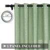 Fcosie Extra Long Curtains 10-24 ft Length, Solid Luxury Linen Drapes for High Ceilings, Room Darkening Curtain Panels with Grommet Top, Loft Drapes Window Treatments (Lagoon, 50" W x 168" L) view 3