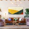 AURTEM Tie-Dyed Macrame Wall Hanging, Tapestry Woven Yarn, Boho Wall Decor Perfect Choice Of Wall Decor, Living Room Decor, Bedroom Decor, Home Decor view 4