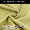 Fcosie Extra Long Curtains 10-24 ft Length, Solid Luxury Linen Drapes for High Ceilings, Room Darkening Curtain Panels with Grommet Top, Loft Drapes Window Treatments (Rattan, 50" W x 168" L) view 2