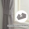 Fcosie Extra Long Curtains 10-24 ft Length, Solid Luxury Linen Drapes for High Ceilings, Room Darkening Curtain Panels with Grommet Top, Loft Drapes Window Treatments (Parchment, 50" W x 168" L) view 4
