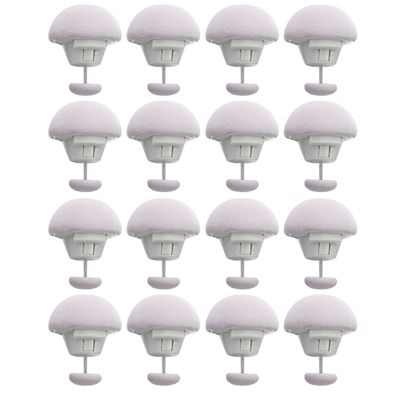 Tvoip 16 Pcs Duvet Clips Set, Duvet Pins, Duvet Button,Quilt Fixing Clips Duvet Cover Clips Mushroom Round Fixing Clips with Buttons Bedroom Duvet Fixing Holder Non-Slip (Gray)
