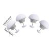 Tvoip 16 Pcs Duvet Clips Set, Duvet Pins, Duvet Button,Quilt Fixing Clips Duvet Cover Clips Mushroom Round Fixing Clips with Buttons Bedroom Duvet Fixing Holder Non-Slip (Gray) view 3
