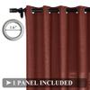 Fcosie Extra Long Curtains 10-24 ft Length, Solid Luxury Linen Drapes for High Ceilings, Room Darkening Curtain Panels with Grommet Top, Loft Drapes Window Treatments (Cinnabar, 50" W x 168" L) view 3
