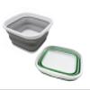 SAMMART 5.5L (1.4 Gallons) Set of 2 Collapsible Tub - Foldable Dish Tub - Portable Washing Basin - Space Saving Plastic Washtub view 2